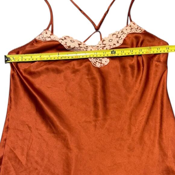 Victoria's Secret Vintage Satin Lace Nighty Slip Dress Large SEE MEASUREMENTS - Picture 6 of 6